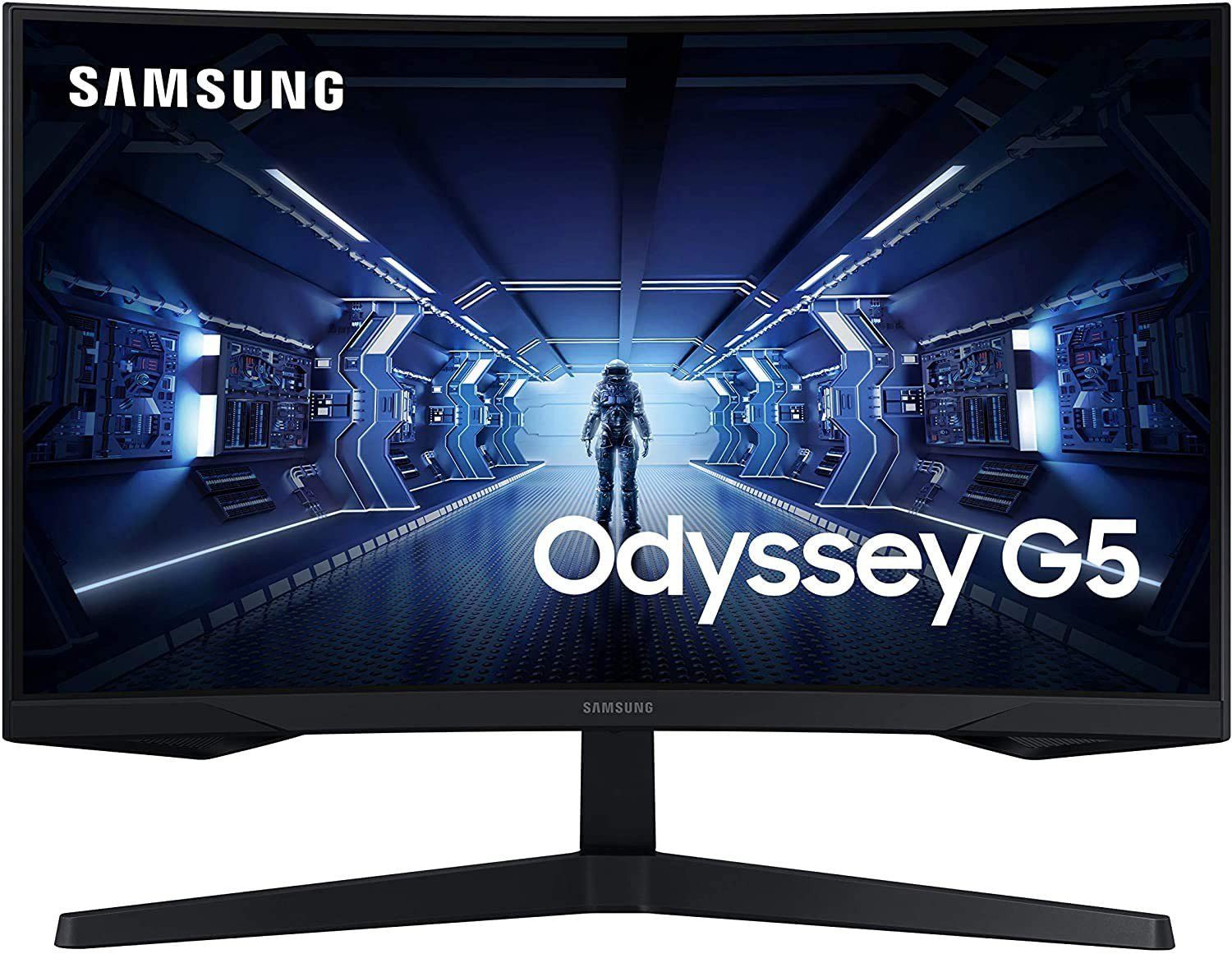 Samsung 27" G5 Odyssey Gaming Monitor With 1000R Curved Screen - LC27G55TQWMXUE