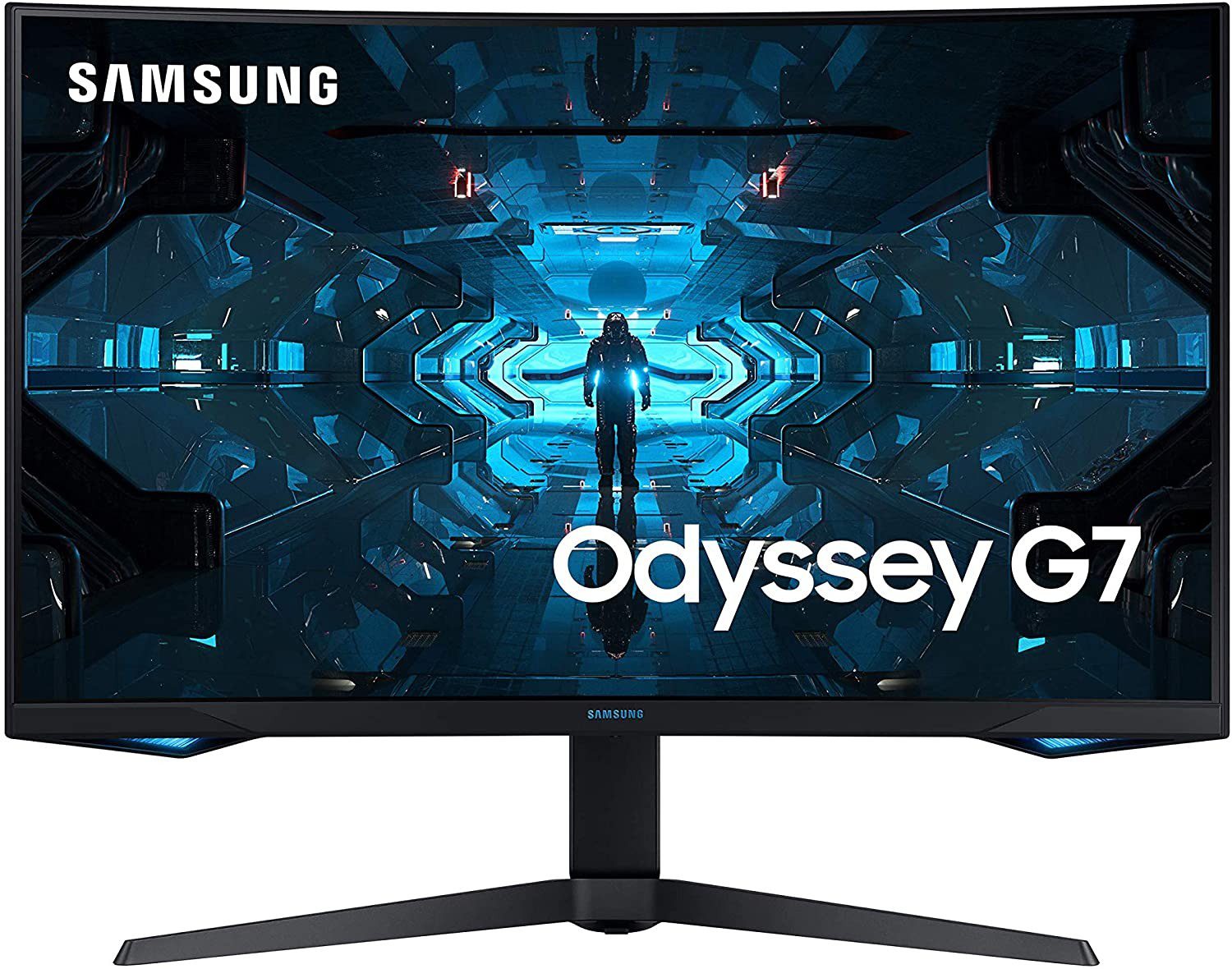 Samsung 32" Odyssey G7 Gaming Monitore With QHD 1000R Curved Screen 240Hz Refresh rate VESA display HDR10- LC27G75TQSMXUE