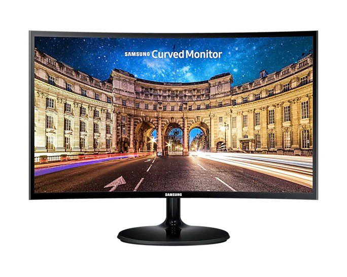 Samsung 24" Essential Curved Monitor with the deeply immersive viewing experience and AMD Freesync - LC24F390FHMXUE