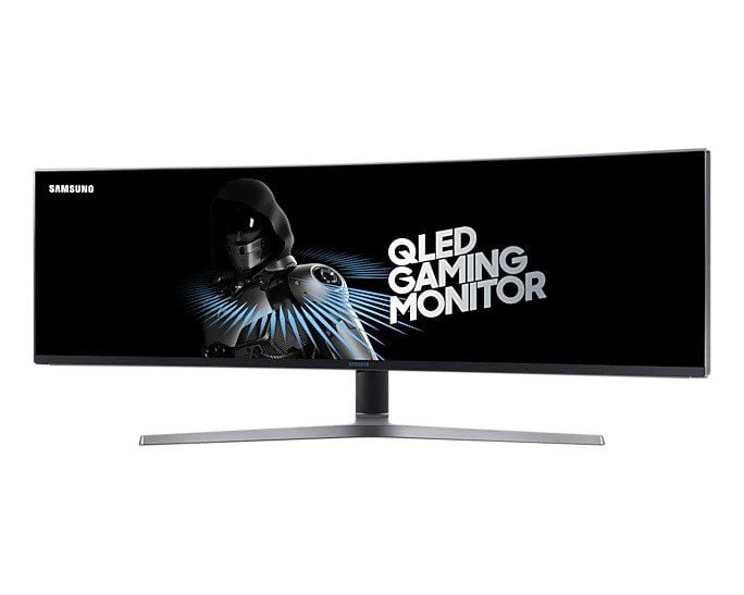 Samsung 49" Ultra-wide Screen Curved Monitor with metal Quantum Dot technology - LC49HG90DMMXUE