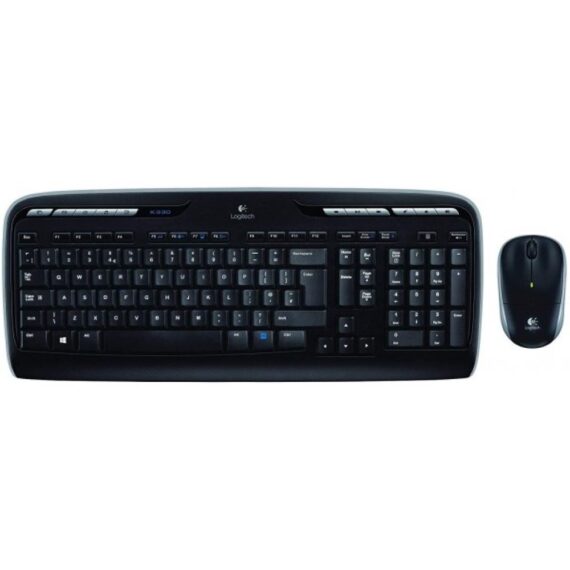 MK330 Black Wireless Keyboard and Mouse Arabic 920-003983 - Newcomme