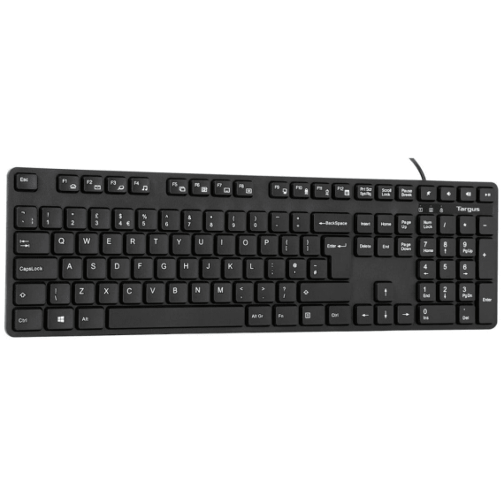 Targus AKB30AMUK Full-size USB Wired Antimicrobial Keyboard (UK)