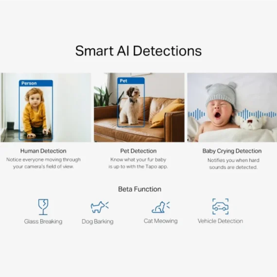 Pan-Tilt AI Home Security Wi-Fi Camera-4